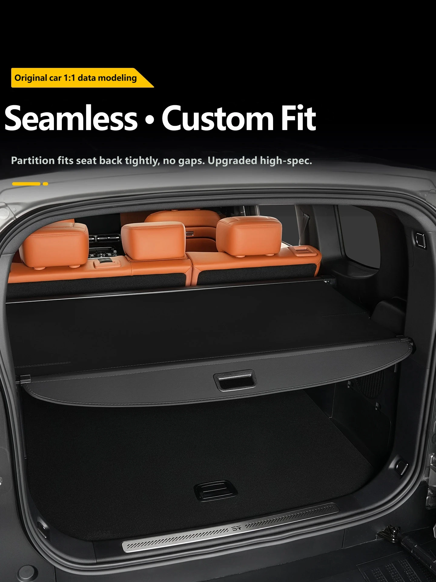 For Chery Jetour G700 Car Rear Trunk Cargo Cover Luggage Tray Storage Security Shield Curtain Partition Mat