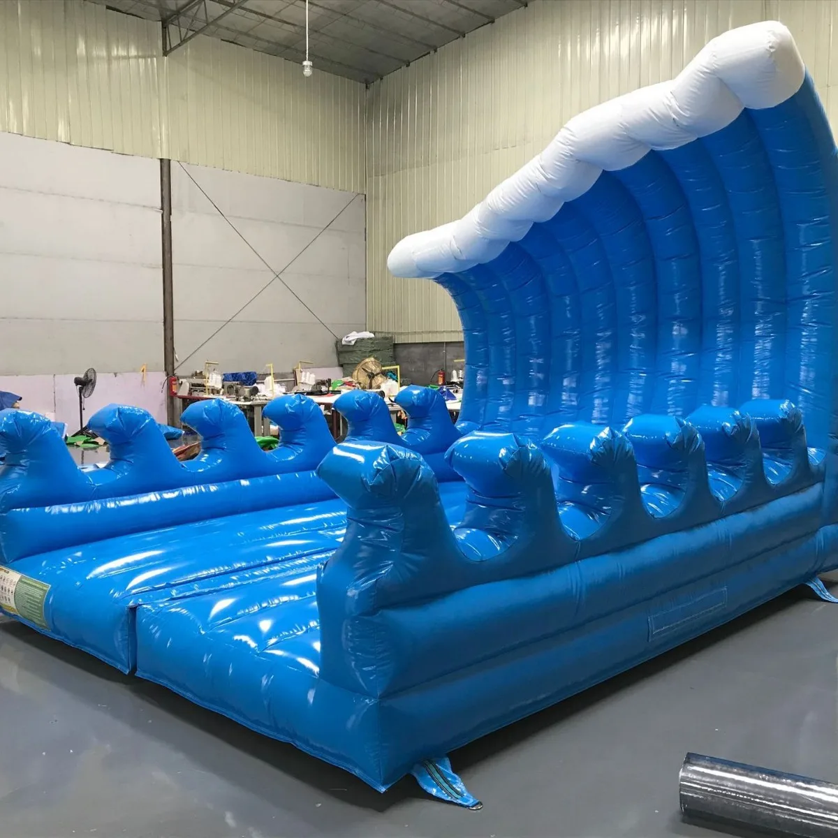 #Customized surf machine air cushion jumping bed slide naughty castle stall shopping mall community children's play inflatable