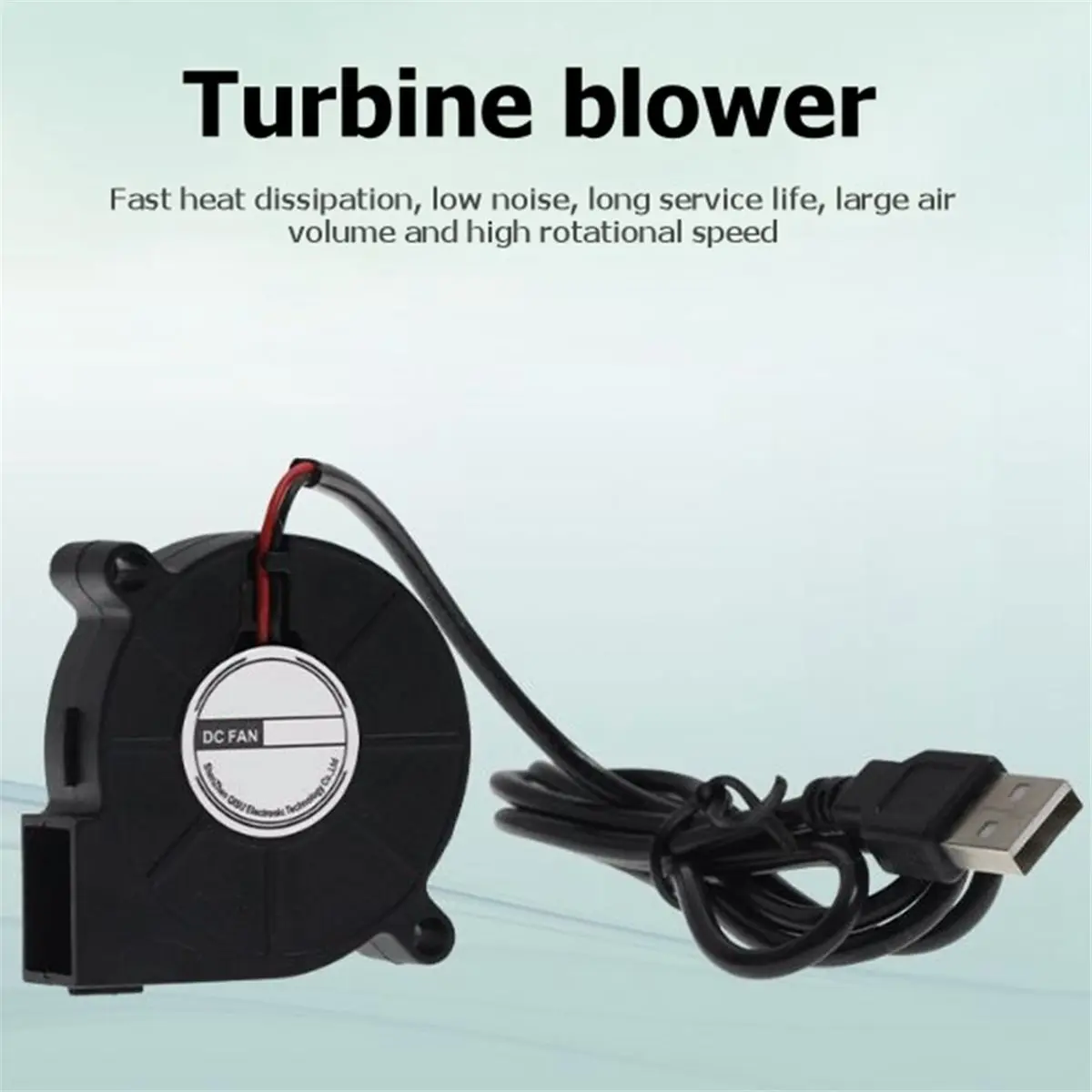 USB 5V 6100 RPM 5015 Cooling Blower Turbo Fan Turbine PC Case Fan Silent High Airflow Exhaust Cooler for 3D Printer