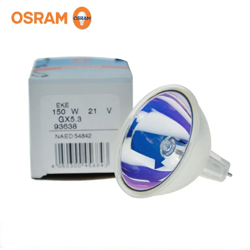 Osram 93638 EKE 21V150W lampada alogena tazza attrezzatura convenzionale sorgente luminosa lampadina per microscopio