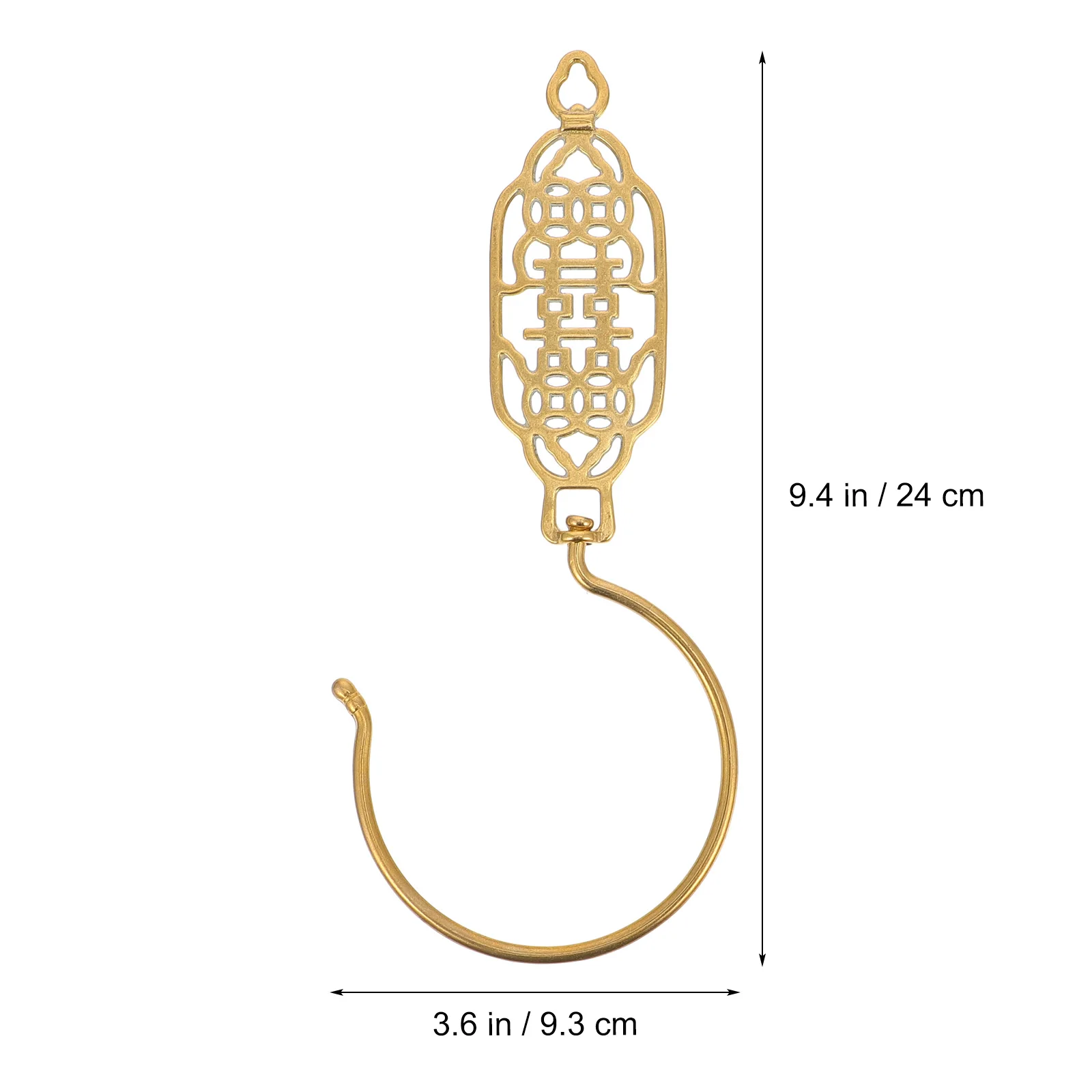 

Full Copper Chinese Style Bed Curtain Hook Retro Drapes Hook Wedding Party Holder Reliable