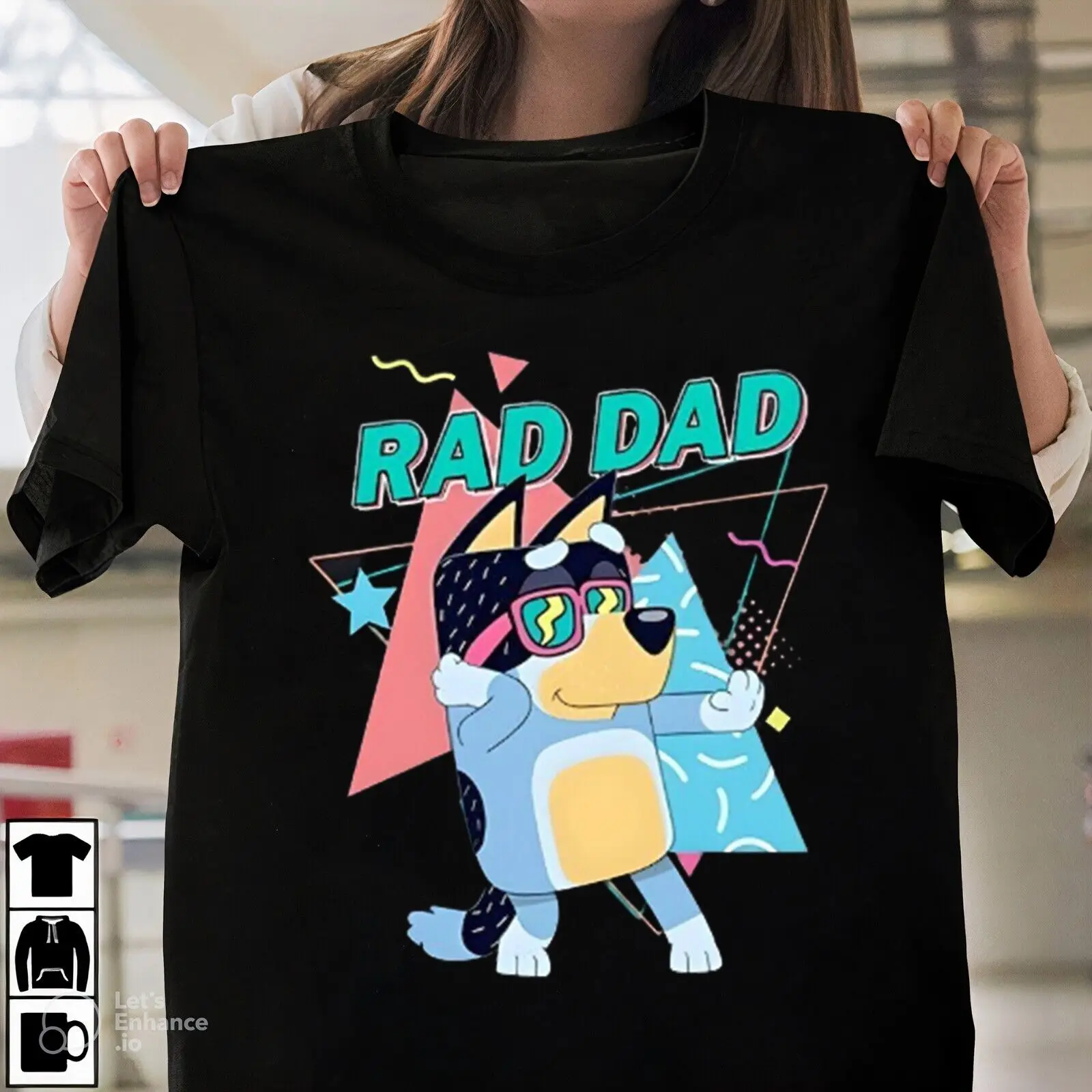 

Rad Dad Blue Shirt, Rad Like Dad Tshirt, Birthday Shirt, Gift For Dad, Crewneck