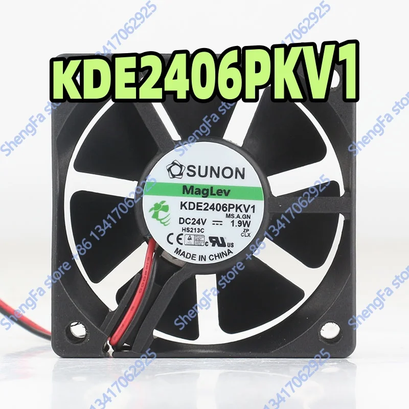 New SUNON  KDE2406PKV1 5V 12V 48V DC24V 1.9W 2-pin 6020 60X60X20MM 6CM Variable Frequency Fan