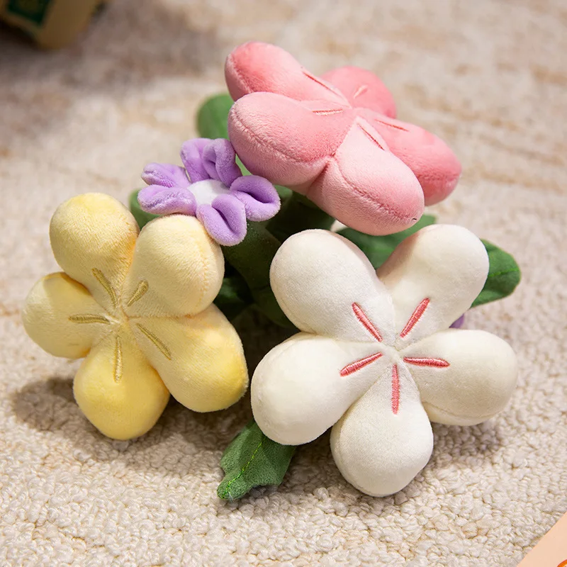 창의적인 휴대용 꽃다발 발렌타인데이 꽃 부드러운 봉제 인형 로맨틱한 여자친구 선물 결혼식 사랑 꽃