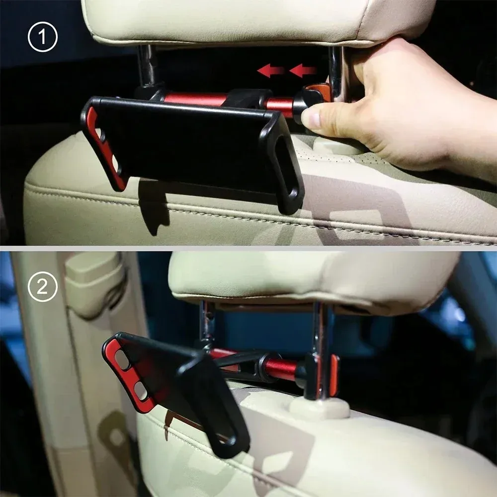 Universeller Auto-Kopfstützenhalter für Handys und Tablets 4-11", Vollständig Verstellbar mit 360° ° Drehbar, passend für iPad Air und ähnliche Geräte. – Detail 12
