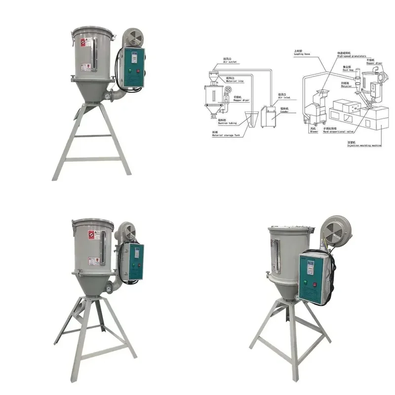 15-800kg Pp Resin Abs Plastic Hot Air Hopper Dryer Ce Plastic Drying Machines
