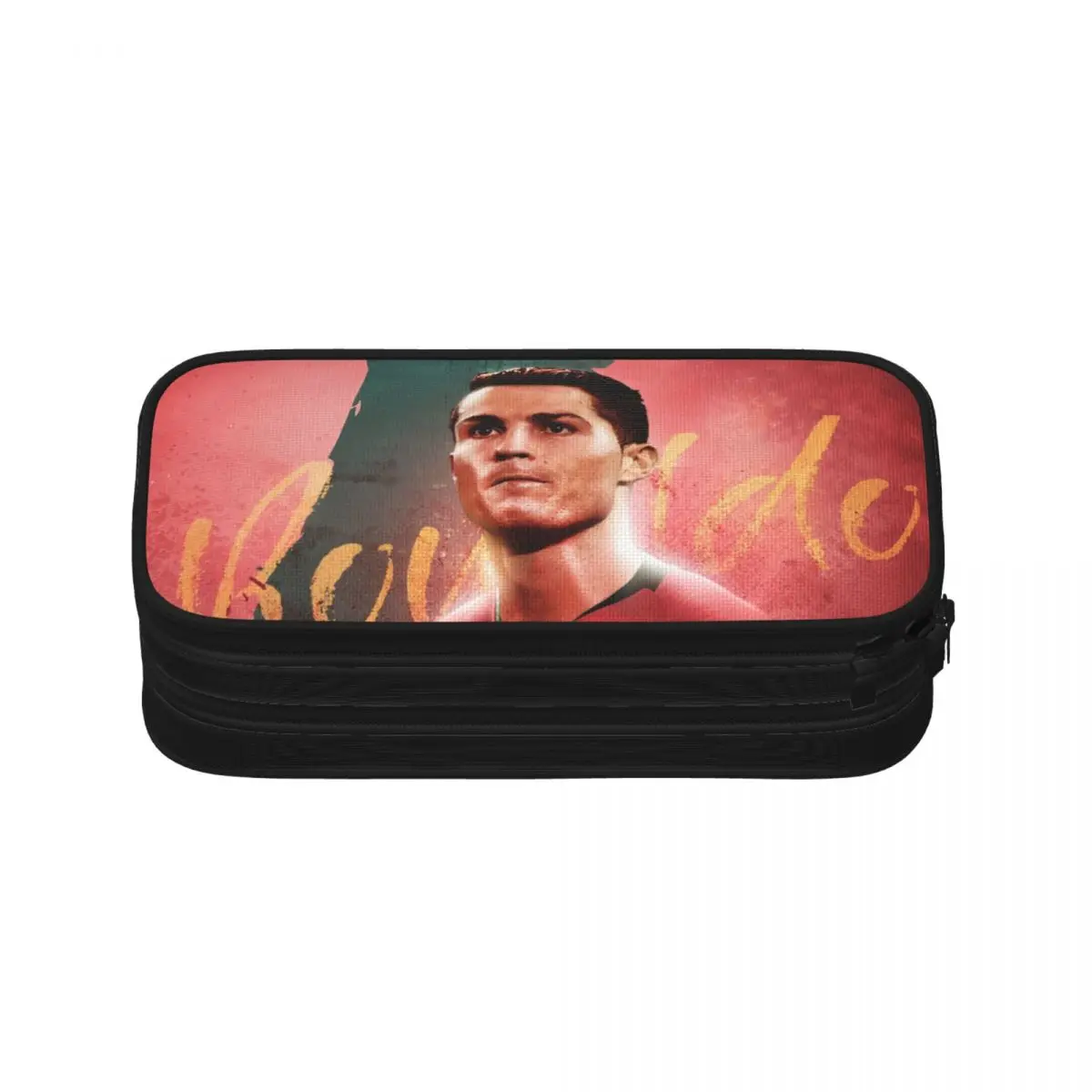 

Lovely CR7 Football Soccer Pencil Case Pencilcases Pen for Girl Boy Big Capacity Bag School Supplies Zipper Stationery
