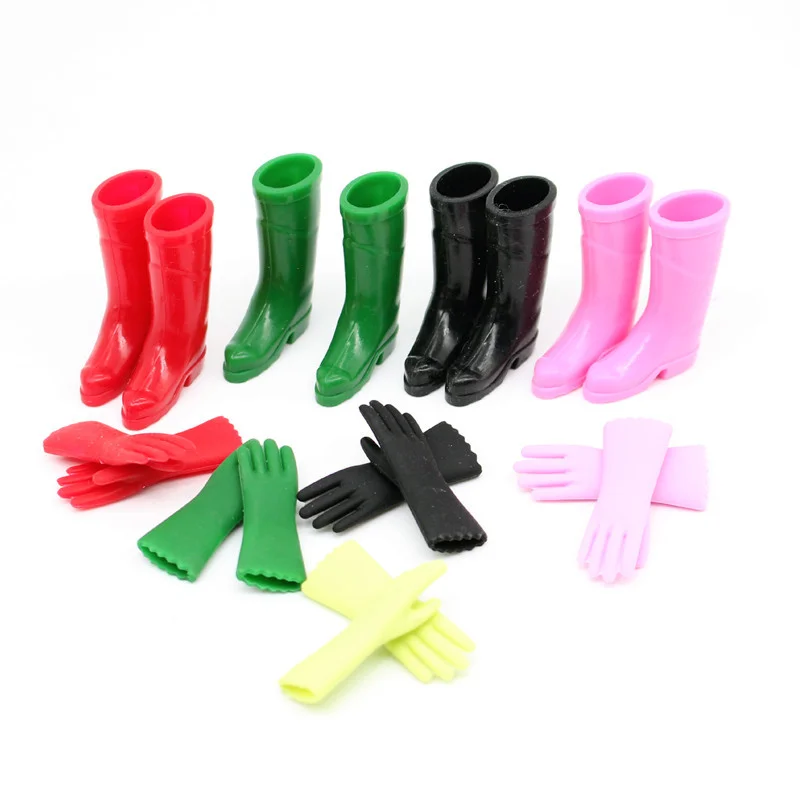 

Mini Rain Boots Gloves House Ornaments Shoes Rainshoes and Figure Miniature Decoration Small Decorations Toy