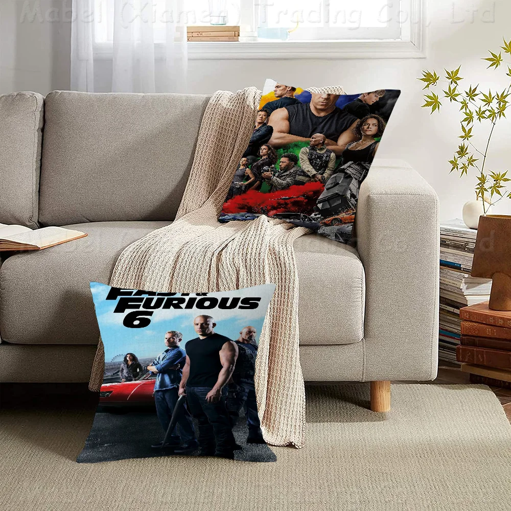 

Fast Furious Movie Cushion Cover Pillowcase Upholstery Sofa Throw Pillow Home Decor Pillowcas