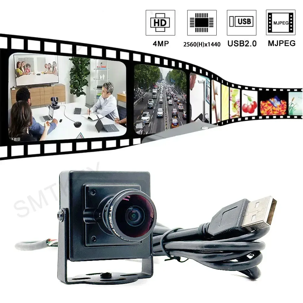 2K 4MP / 4K 8MP USB Mini USB Webcam Wide Angle 170/150degree 120degree 30fps High Speed Plug And Play Live Streaming USB Camera
