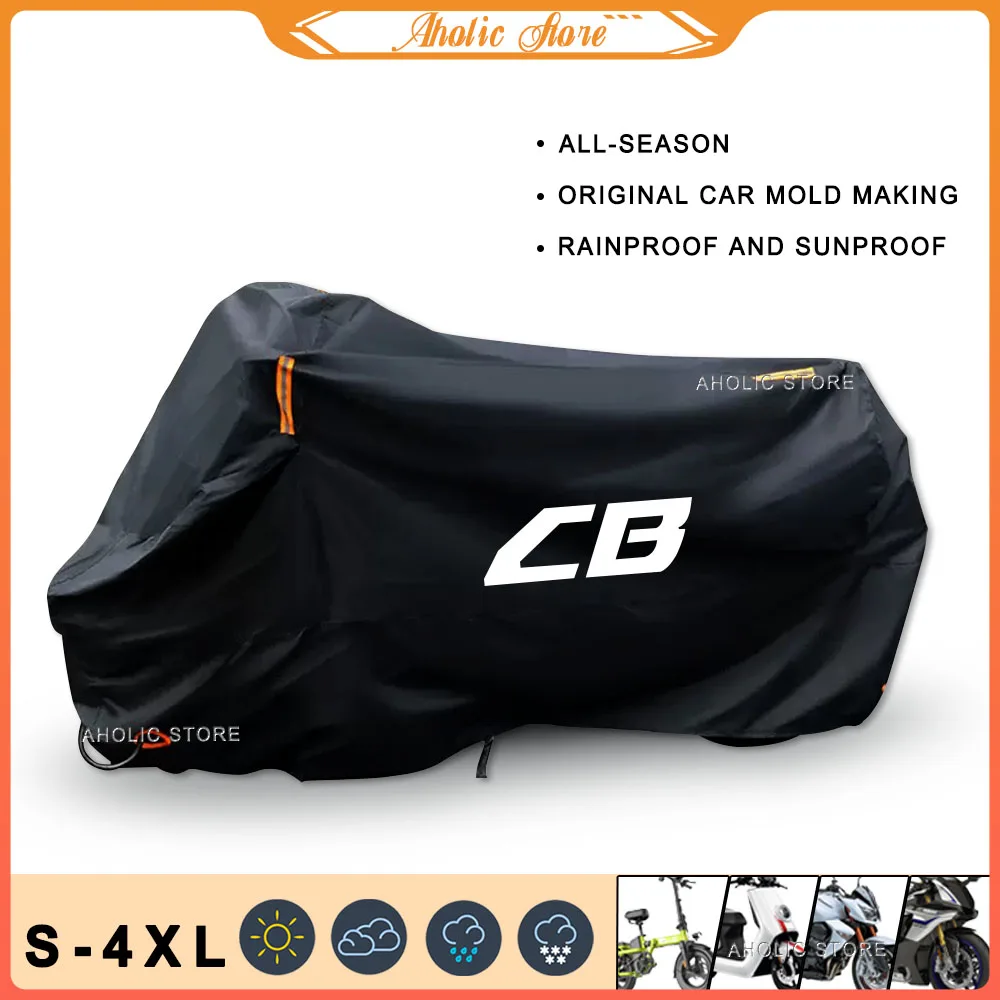 For CB 599 600F CB 400 500 CB919 CB 125 R CB 190R 250R CB1000R Motorcycle Cover Outdoor Rain Dustproof UV Protector Covers