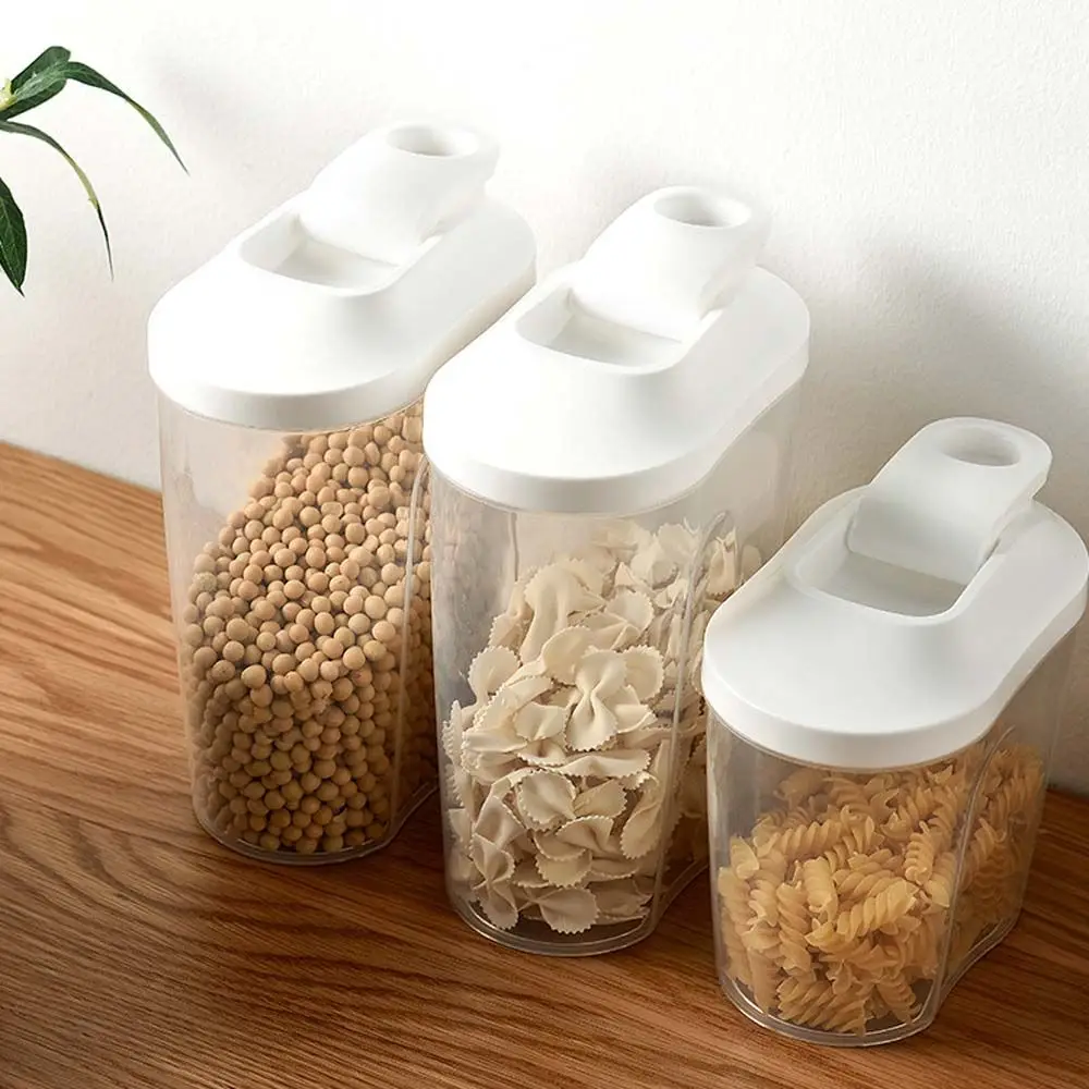 Case Tank Household Dry Food Container Organizer Kitchen Supplies Flour Saving Bucket Sealed Can Grain Storage Box