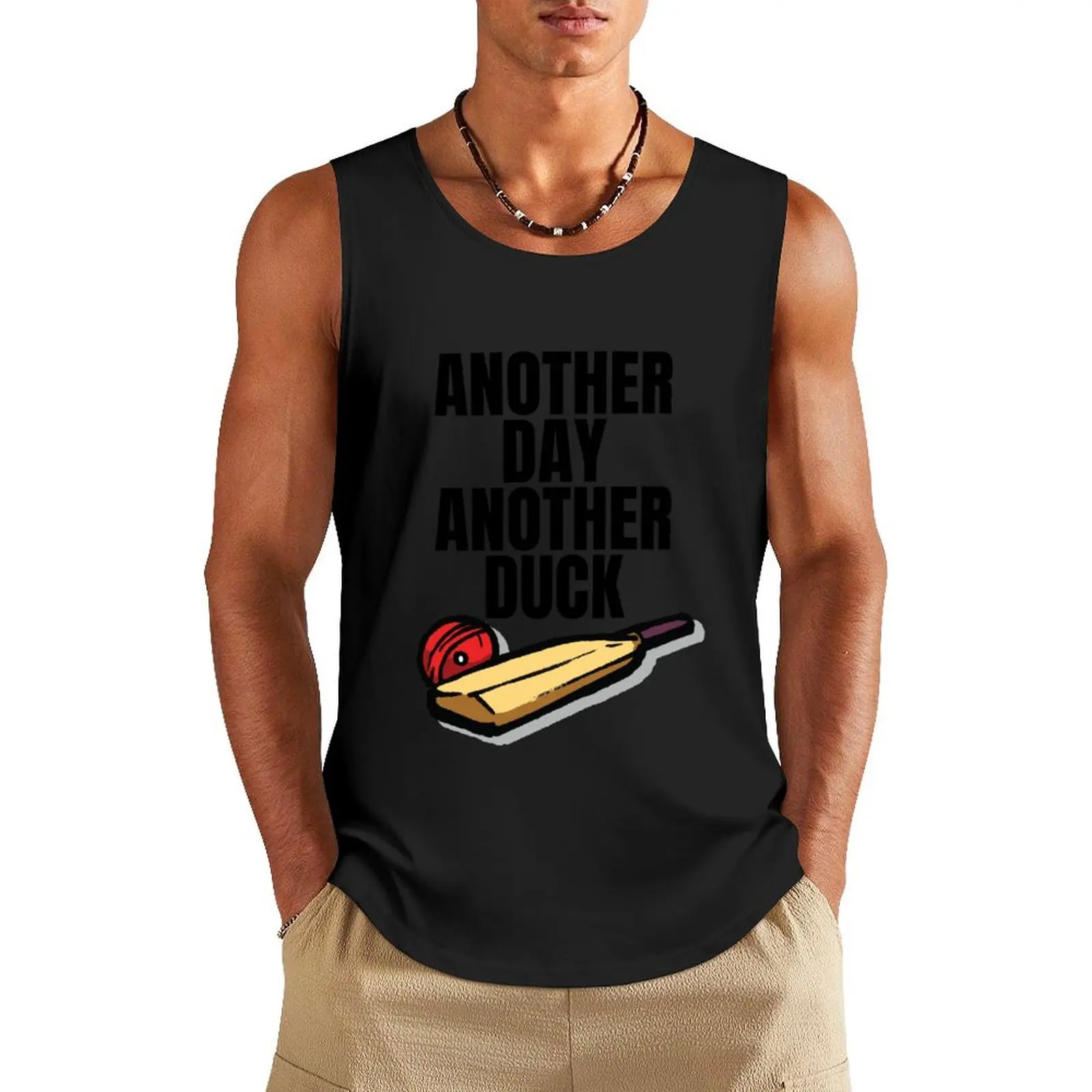 Cricketer Bat and Ball - Cricket Gift Tank Top sleeveless vests cute tops fitness clothing for men