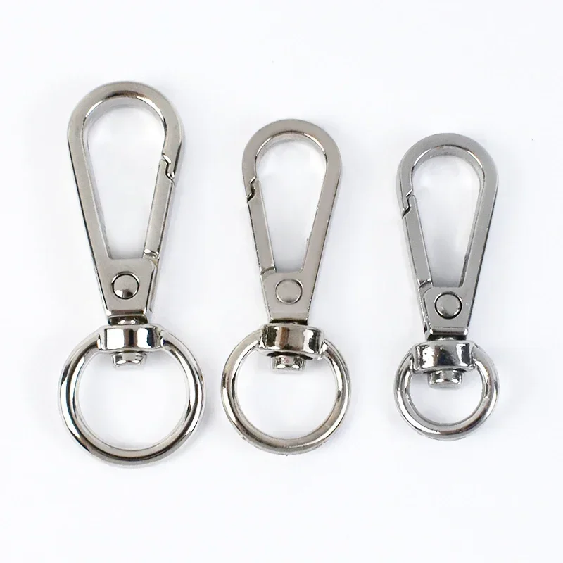 50 Stuks 8/10/13 Mm Metalen Gespen Voor Riem Tas Swivel Karabijn Sleutelhanger Haken singels Clip Gesp Hanger Diy Accessoires