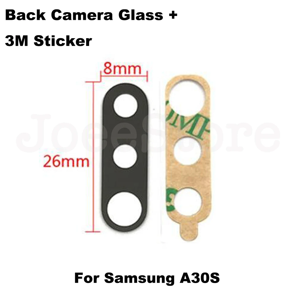 JoeeStore 10set Rear Back Camera Glass Lens For Samsung A30S A31 A41 A50 A50S A51 A70S A71 A70 With 3M Sticker Adhesive Repair