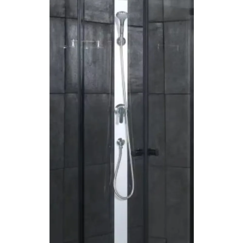 Wholesale Black Matte Sliding Shower Room 6mm 8mm Tempered Glass OEM Factory Custom Size, Hotel Apartment