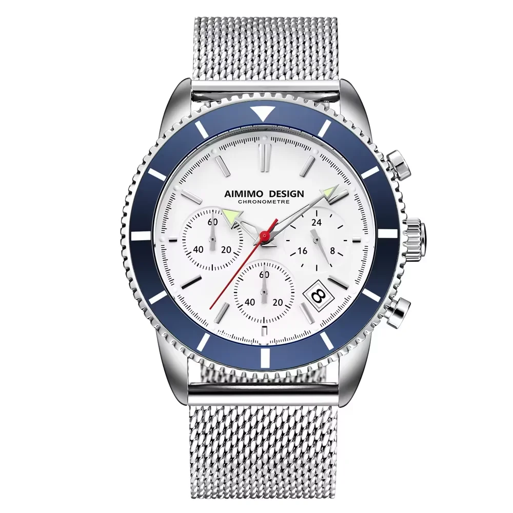 Men's Analog Quartz Chronograph Watch, Waterproof Design