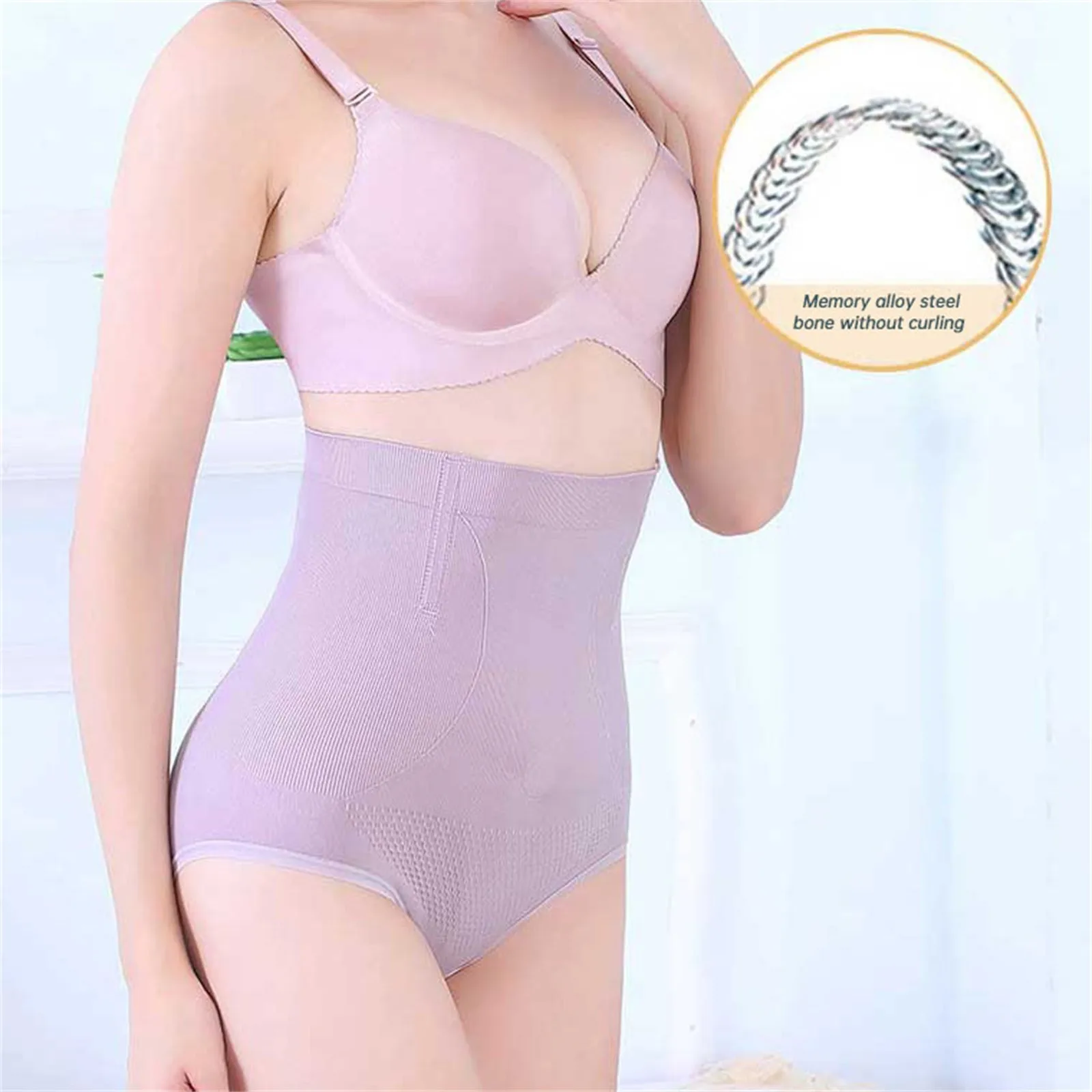 Honeycomb Tightening Body Shaping Briefs For Women Honeycomb Body Shaping Satin Boxers High Waist Sliming Women Underwear