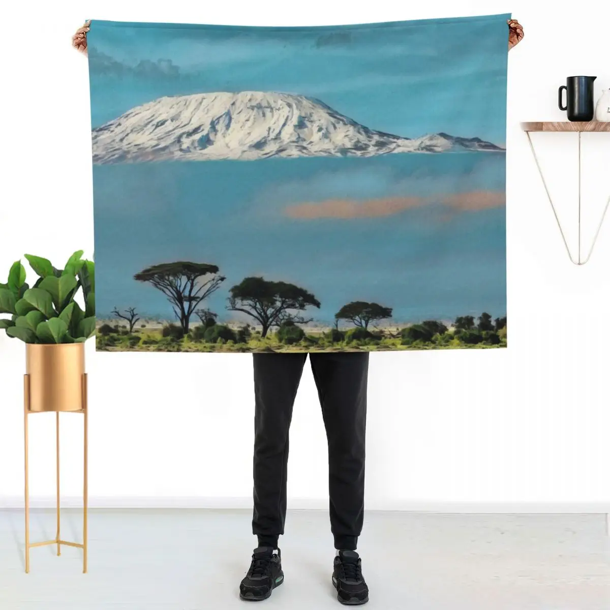 Mount Kilimanjaro Throw Blanket Winter beds Baby Luxury St Soft Big Luxury Throw Sofa Throw Blankets