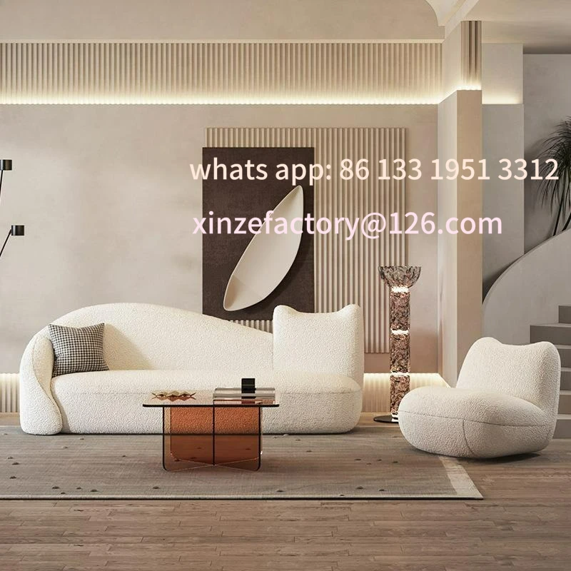 

Customizable beauty shop special-shaped sofa clothing store beauty salon cream wind coffee table sofa