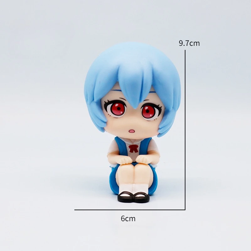 EVANGELION EVA rôle Rei Asuka Q Version figurine Anime enfants jouets figurines d'action portables modèle décorations de bureau cadeau d'anniversaire