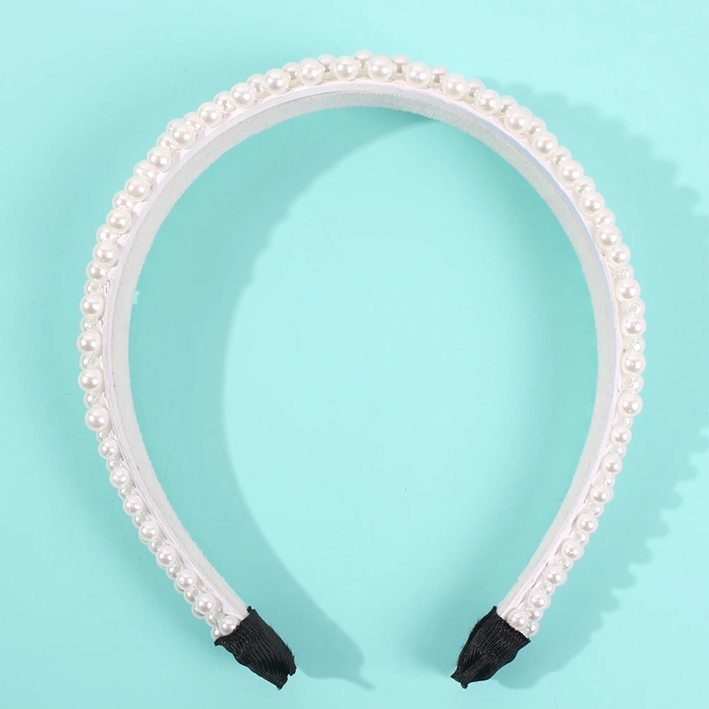 

Pearl Headband Hair Crown Headdress Accessories Evening Special Occasion Elegant Pearl Hair Hoop Women Girls Party Prom