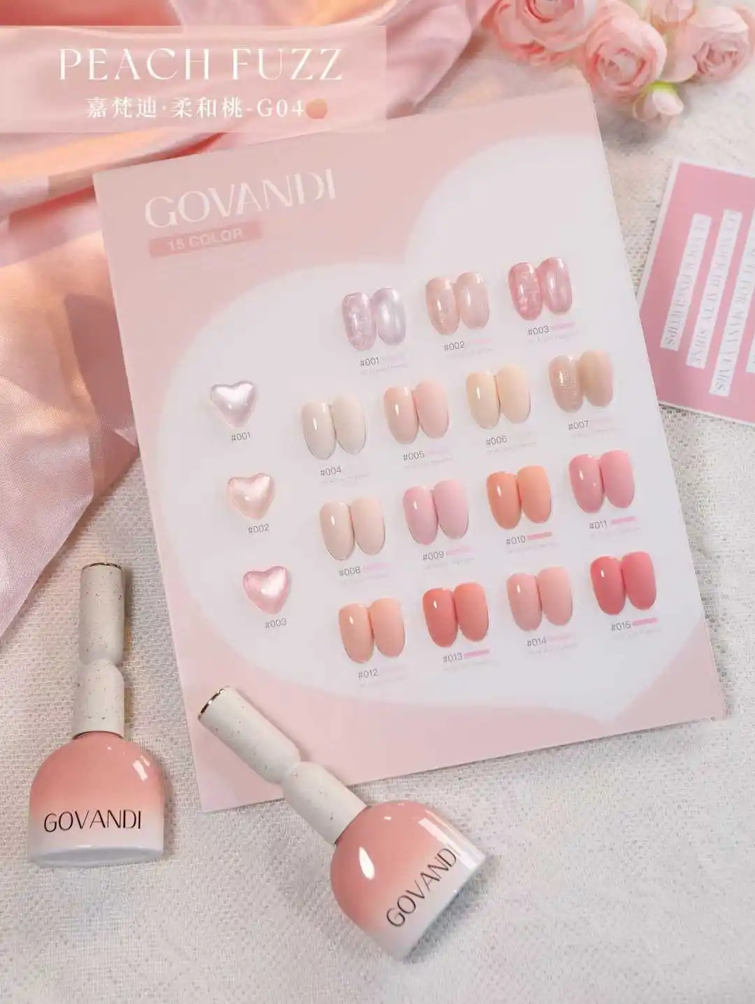 GOWars DI-Kit Nail Art Gel Nail Art, Série Rose, 15 Couleurs, Salon, Professionnel, Vente Chaude, Mode, Non CUUV, Vente en gros, Nouveau, 2024