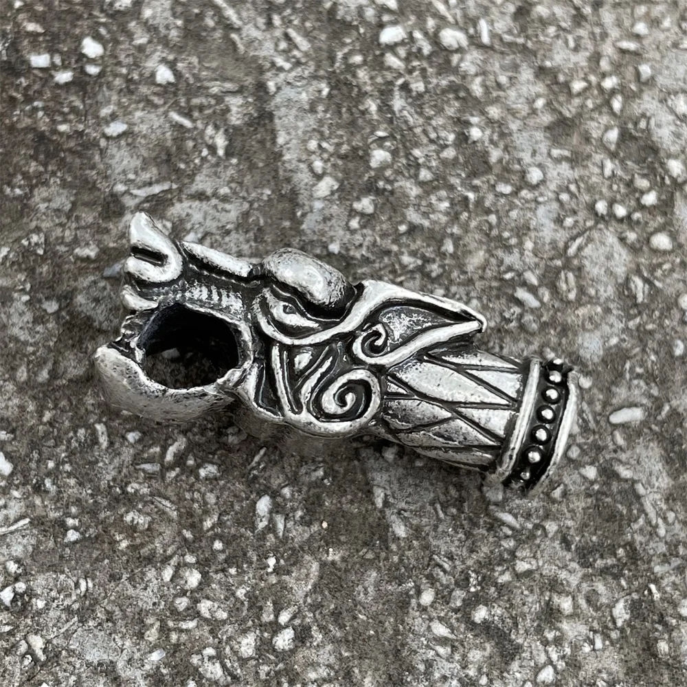 Vágyálom 1pcs Viking Beleöl fejét charms mesterségek számára ékszer Gyártás diy accessor