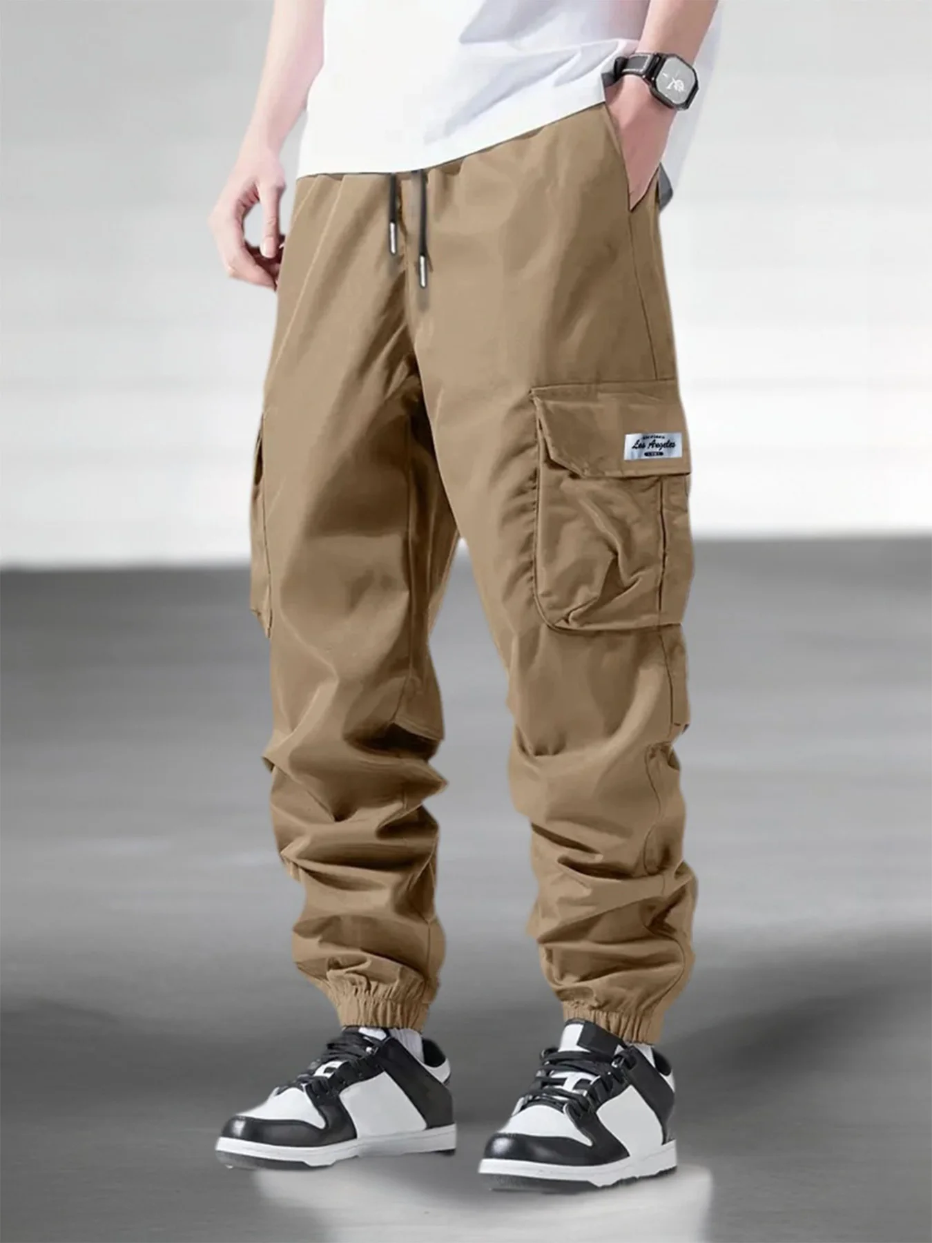 Men's Spring Autumn Street Work Pants Multi Pocket Casual Training Pants Jogging and Hiking Casual Trousers Men's Cargo Pants