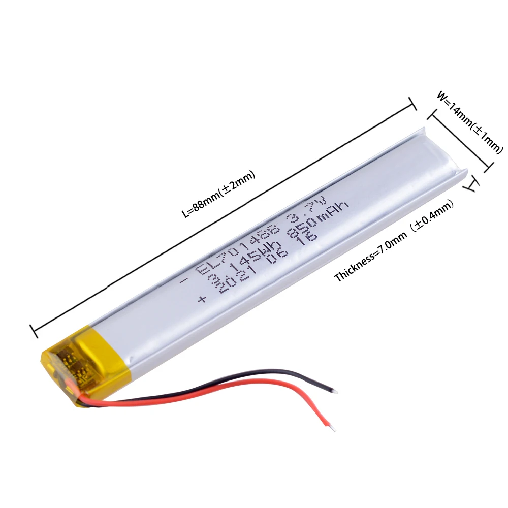 701488 850mAh polimerowy akumulator litowo-jonowy Deus XP HF cewka 9 \