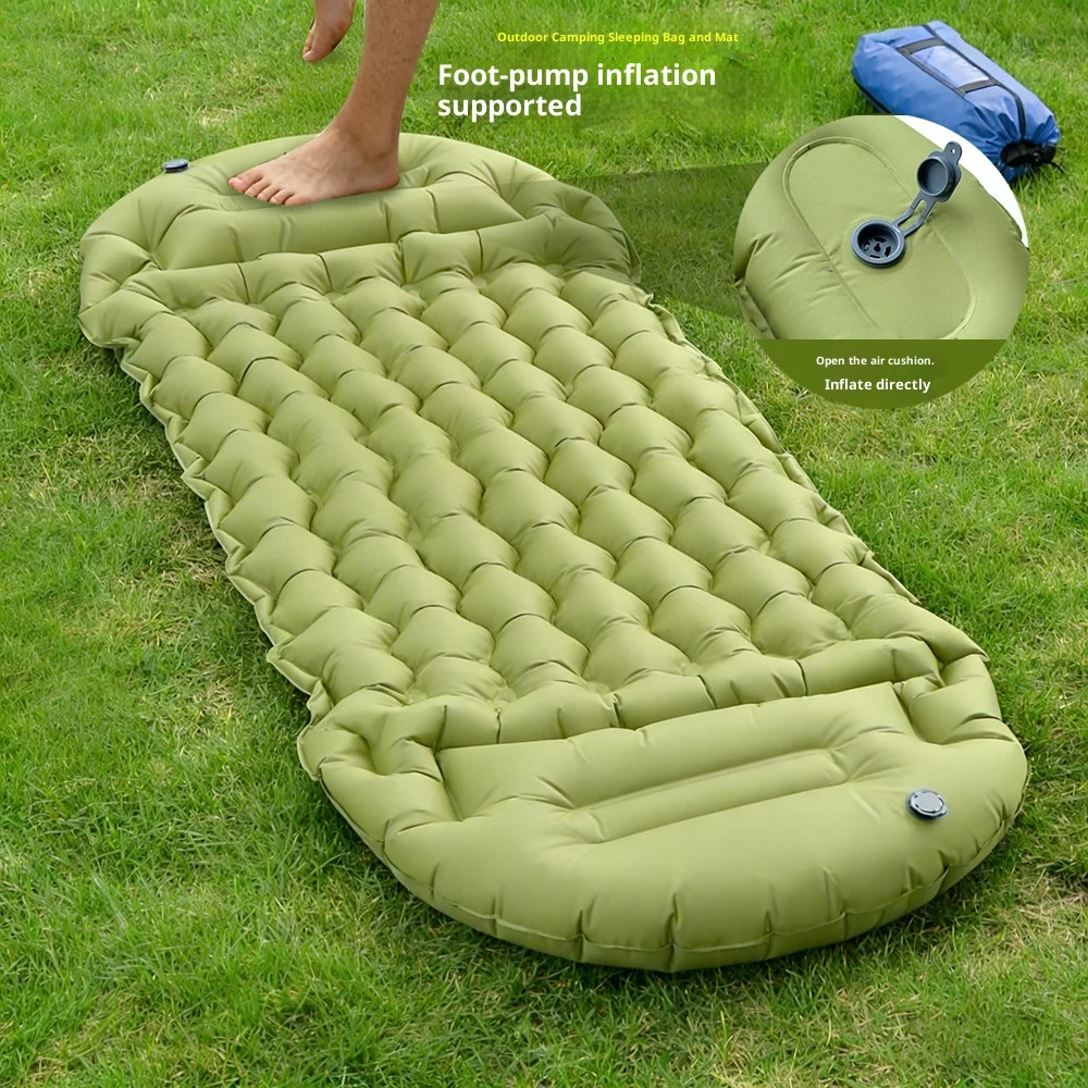Customized TPU Air Mattress for Outdoor Camping Tents Built-in Sleeping Bag Custom Logo Option