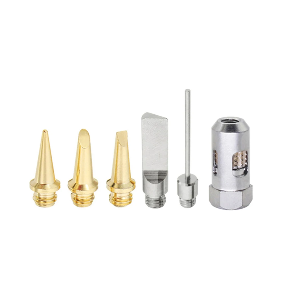 6/7PCS Pro Butane Gas Soldering Iron Kit Cutting Head Tips for torch Pen Tool for versatile for torch Tool For MT-100 HT-1937