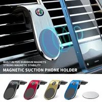 Car Phone Holder Magnetic L-Style Universal Holder For Alfa Romeo 159 147 156 166 Giulietta Giulia Mito Stelvio Brera Spider