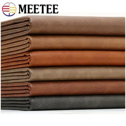 Meetee 50X135CM Faux Artificial Synthetic Leather Fabric for Sewing DIY Bag Shoes Sofa Material Home Decoration Accessories