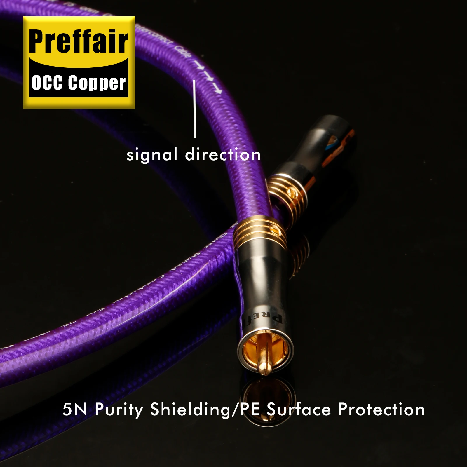 1 Stück 75 Ohm Koaxialkabel DAC-Kabel Kristallkupfer Silberbeschichteter Leiter für DAC Soundbox – Detail 4