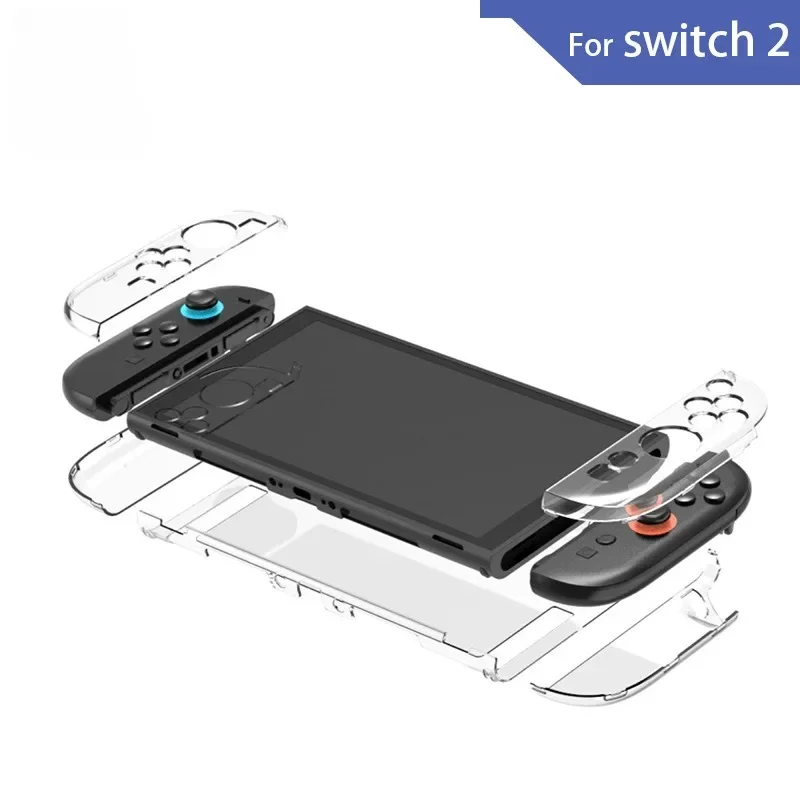 

Transparent PC Hard Case Protective Shell Cover For NS Switch 2 Game Console Back Full Protector For Switch Accessories