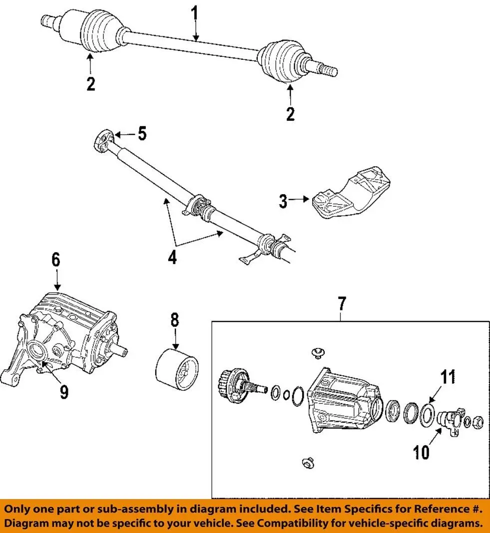 Cocok untuk dodge jouki 2.0T 2012-2019, 2004-2006 CHRYSLER PACIFICA Premium segel poros poros belakang Seal