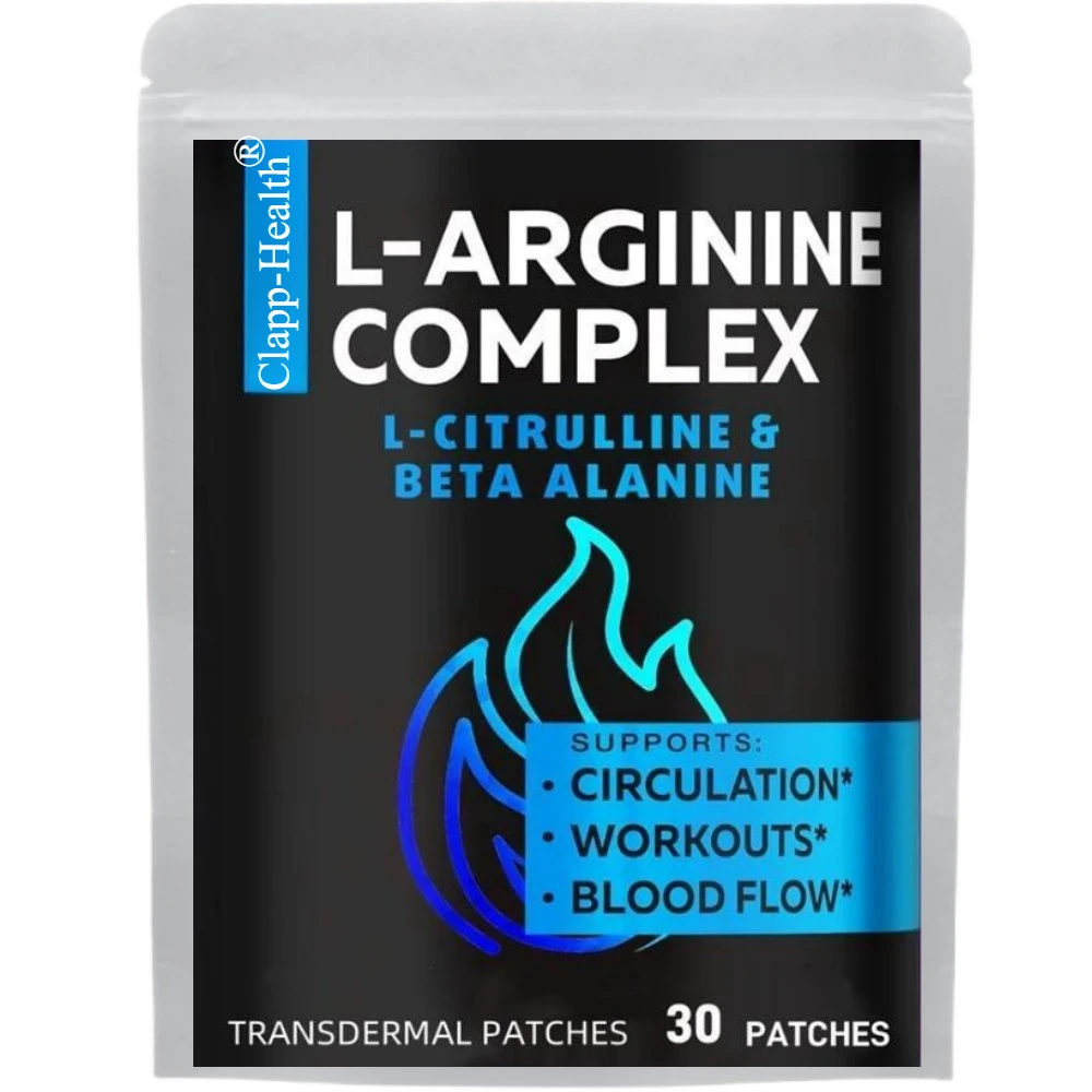 30 Patches L Arginine L Citrulline Complex Transdermal Patches Nitric Oxide for Men Booster