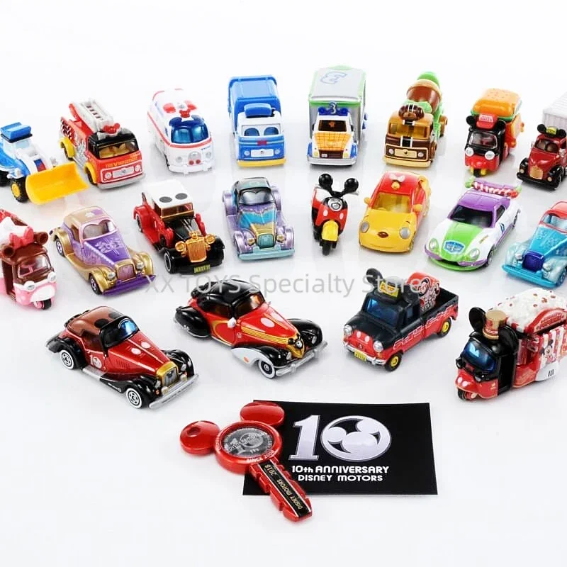 Takara Tomy Tomica Disney Motors Works Classic Mickey Mouse Minnie Mouse Donald Duck Rapunzel Mini metalowy model samochodu Zabawki dla dzieci