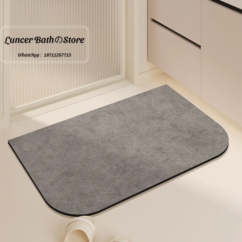 Minimalist wind bathroom floor mat Household water-absorbing and non-slip floor mat Easy to take care of Dirty