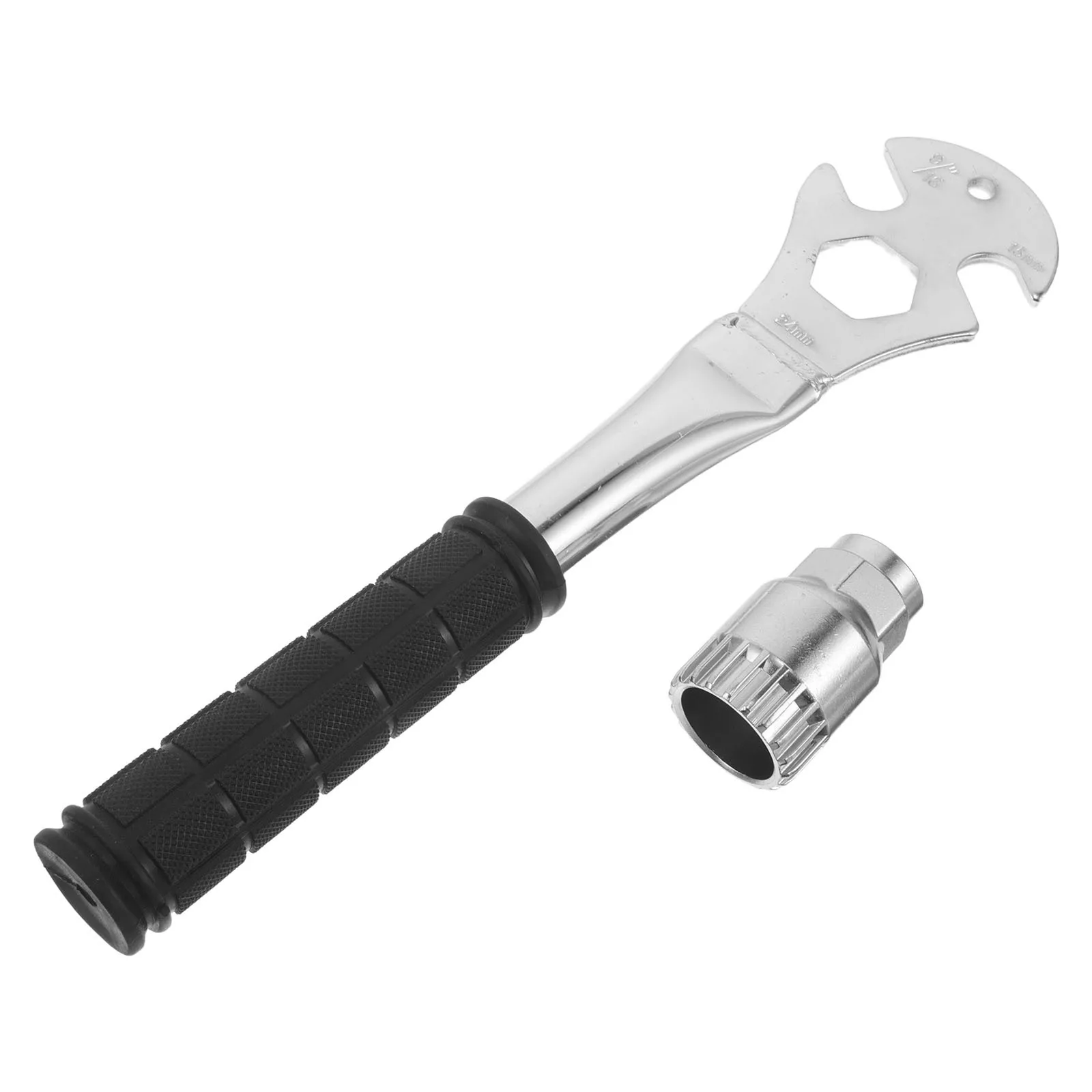 

1 Set Bike Pedal Removal Wrench Long Handle Crank Tool For Mountain Road Bikes Multi-Functional Spanner - Bicycle Repair Tool