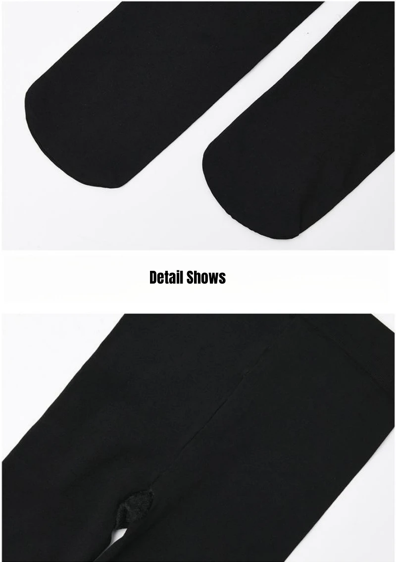1/3 Paar 2026 Neue Damen-Strumpfhosen 80D Herbst Winter Warm Gefütterte Strumpfhose Hohe Taille Dehnbare Schlanke Samt-Strumpfhosen – Detail 7