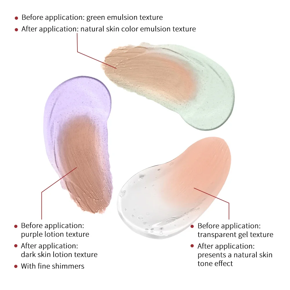 CC レッドコレクションクリーム液体ベースのフルカバレッジクリーム防水長期的な正しい赤みファンデーション韓国フェイス化粧品