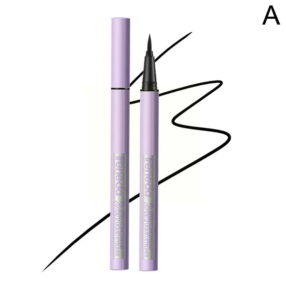 Schnellt rockn ender Eyeliner 24h langlebiger hoch pigmentierter Longwear Liner flüssiger haltbarer flüssiger Stift Eyeliner schwarzer Augen stift Make-up a7o4