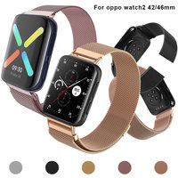 Milanese Band For Oppo watch 2 42mm 46mm Strap Magnetic Loop Stainless Steel Metal Bracelet for Oppo Watch2 Smart Accessories