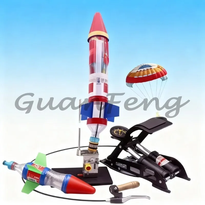 DIY Launcher Assembly Kit with Tail Wings, Complete Manual Material Set for Science & Technology Competition Experiments