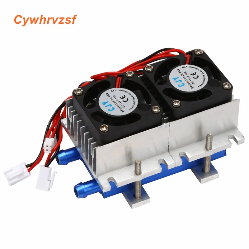 144W Thermoelectric Peltier Refrigeration Cooler 12V Semiconductor Air Conditioner Cooling System DIY Kit Cooling Down