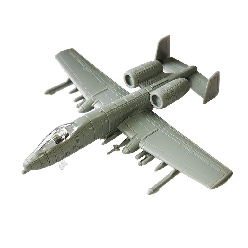 2/8PCS Mini Plastic Toy 1/144 Scale Airplane Assembly Model B-2 TY-95 RO-4A UH-60A WD-8 J-10 Fighter  Ornament