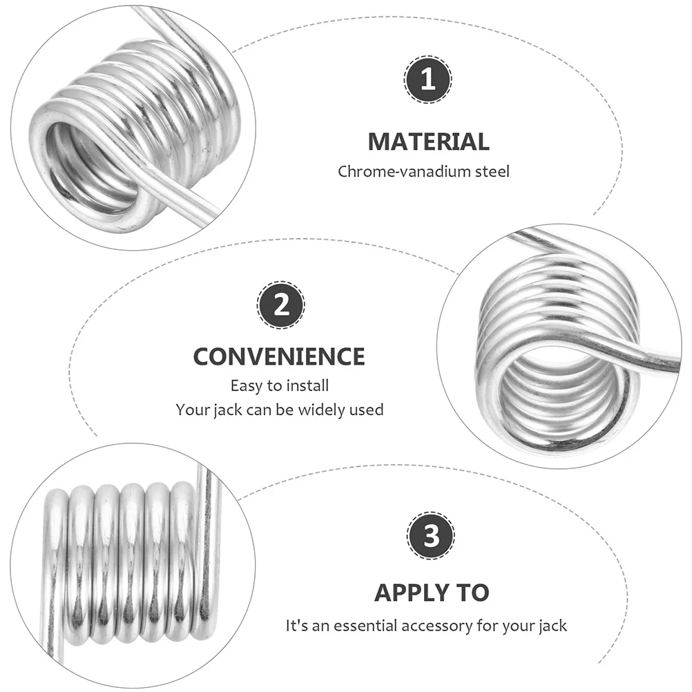 

6 pcs 3 Ton Jack Tension Spring Sturdy Steel Spring Car Repair Tool Parts Car Disassembly Springs Practical Jack Accessories