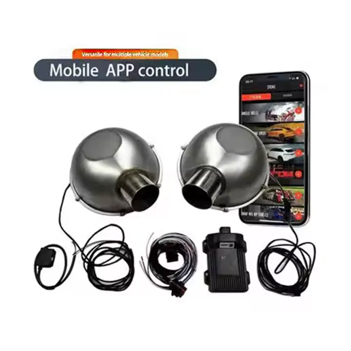 Universal Electronic Exhaust Sound Booster Pro Stainless Steel Active Speakers with Smartphone APP Control